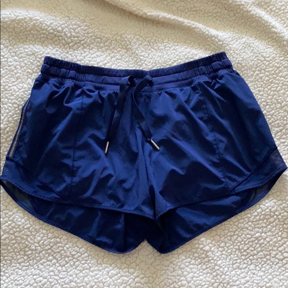Lululemon navy elastic shorts size 10